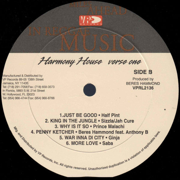 Various : Harmony House Verse One (LP, Comp)