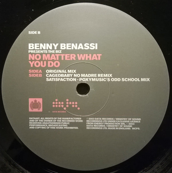Benny Benassi Presents The Biz (5) : No Matter What You Do (12")