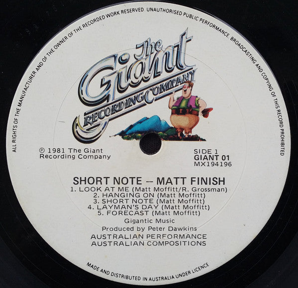 Matt Finish : Short Note (LP, Album)