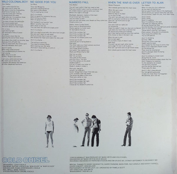 Cold Chisel : Circus Animals (LP, Album)