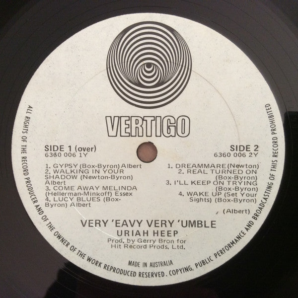 Uriah Heep : ...Very 'Eavy Very 'Umble... (LP, Album)
