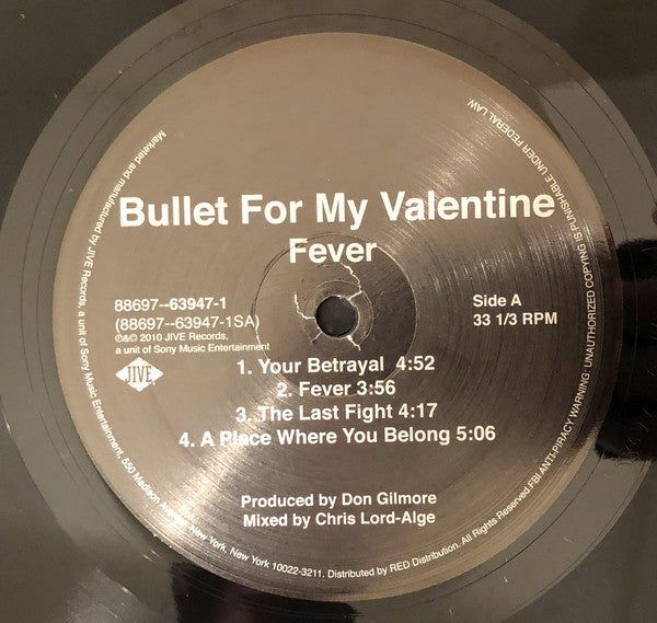 Bullet For My Valentine : Fever (LP + LP, S/Sided, Etch + Album, S/Edition)