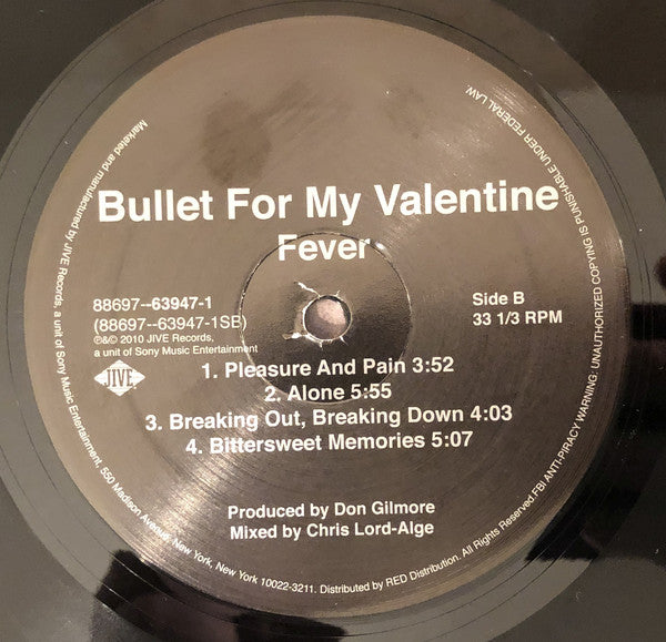 Bullet For My Valentine : Fever (LP + LP, S/Sided, Etch + Album, S/Edition)