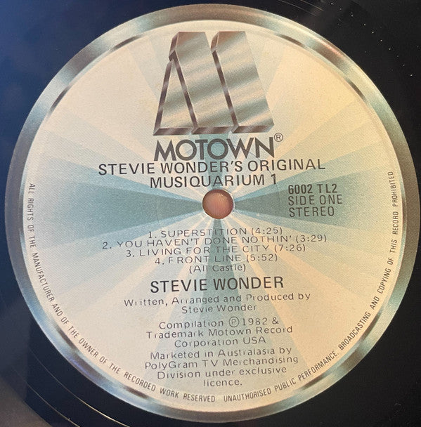 Stevie Wonder : Stevie Wonder's Original Musiquarium I (2xLP, Comp)