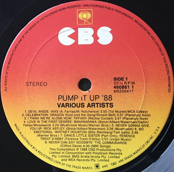 Various : Pump It Up 88 (LP, Comp)