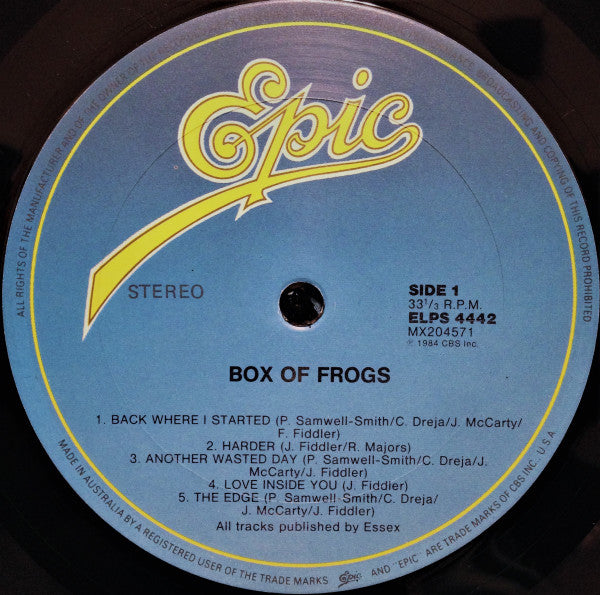 Box Of Frogs : Box Of Frogs (LP, Album)