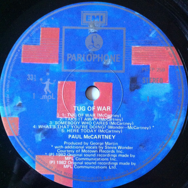 Paul McCartney : Tug Of War (LP, Album)