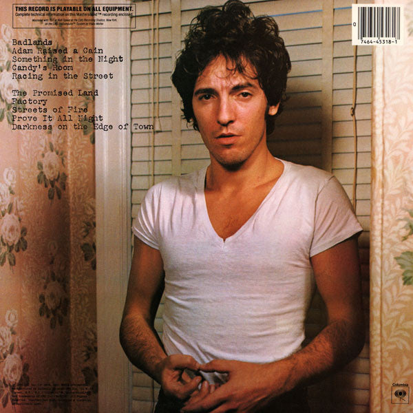 Bruce Springsteen : Darkness On The Edge Of Town (LP, Album, RE, RM, Hal)