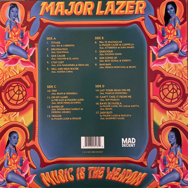 Major Lazer : Music Is The Weapon (2xLP, Album, Ltd)