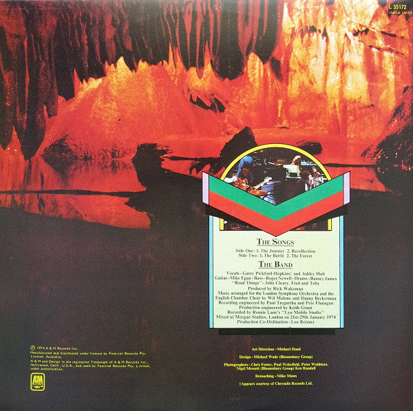 Rick Wakeman : Journey To The Centre Of The Earth (LP, Album, Gat)