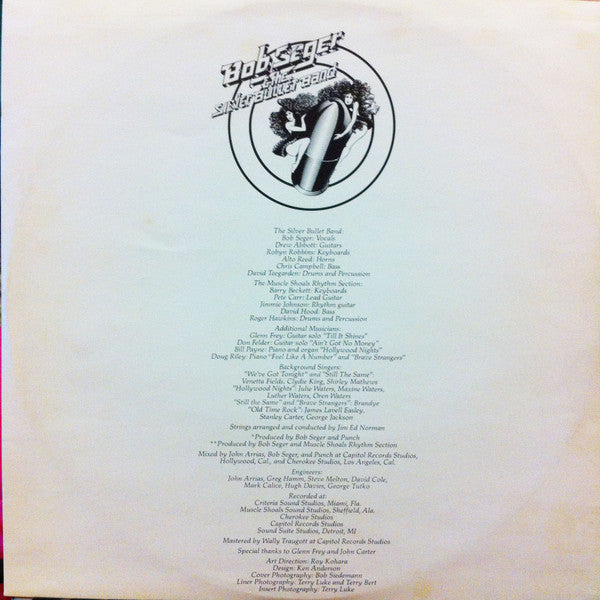 Bob Seger And The Silver Bullet Band : Stranger In Town (LP, Album, Spe)