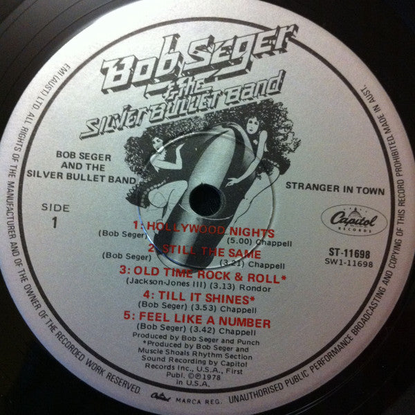 Bob Seger And The Silver Bullet Band : Stranger In Town (LP, Album, Spe)