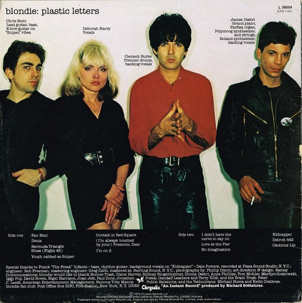 Blondie : Plastic Letters (LP, Album)