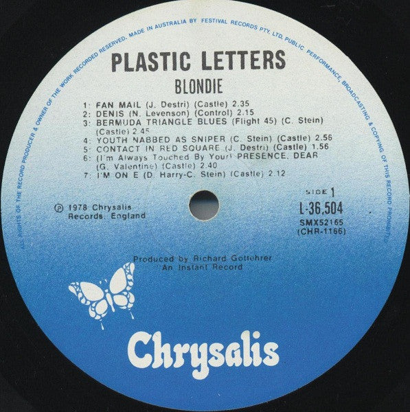 Blondie : Plastic Letters (LP, Album)