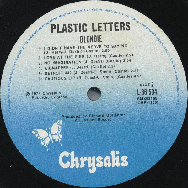 Blondie : Plastic Letters (LP, Album)