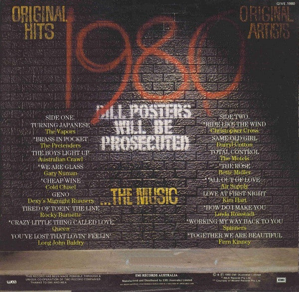Various : 1980...The Music (LP, Comp)