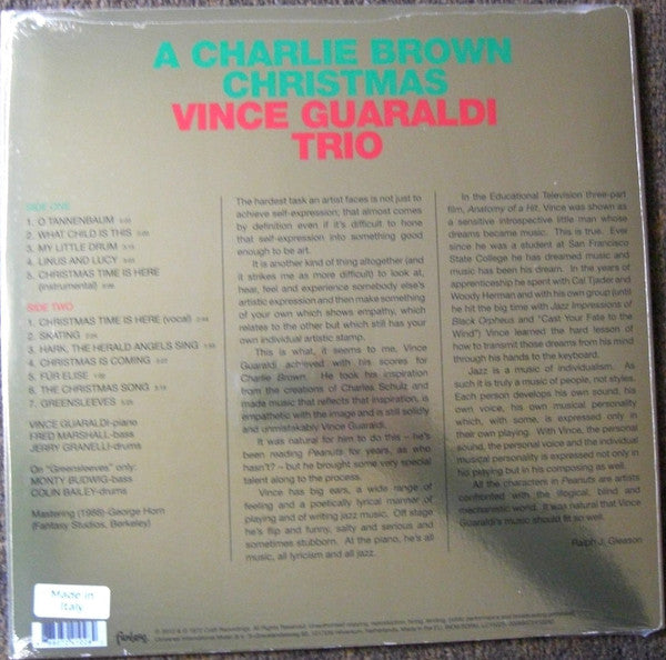 Vince Guaraldi Trio : A Charlie Brown Christmas (LP, Album, Ltd, RE, Gol)