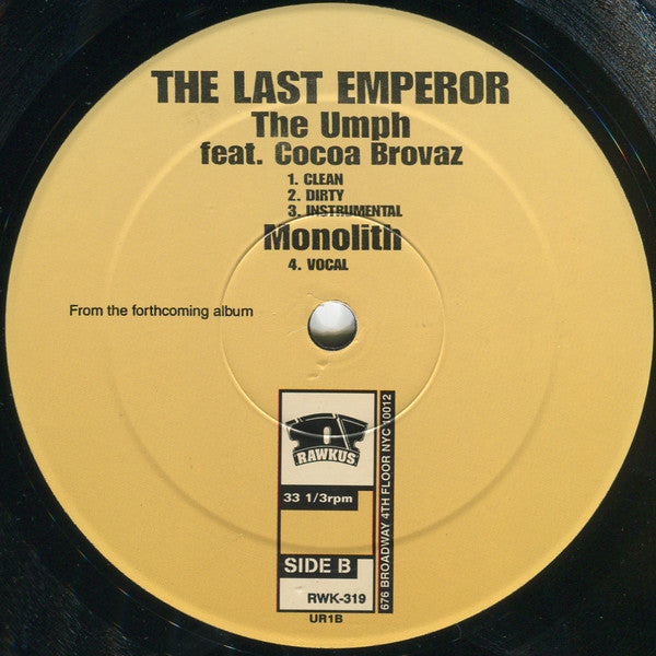 The Last Emperor : The Banger / The Umph (12")