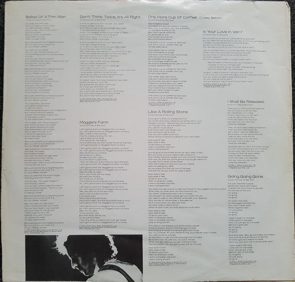 Bob Dylan : Bob Dylan At Budokan (2xLP, Album, Promo, Gat)