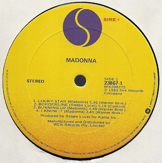 Madonna : Madonna (LP, Album)