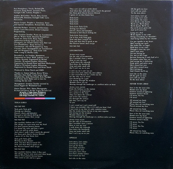 Orchestral Manoeuvres In The Dark : Junk Culture (LP, Album)