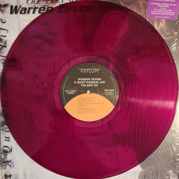 Warren Zevon : A Quiet Normal Life: The Best Of Warren Zevon (LP, Comp, Ltd, RE, Tra)