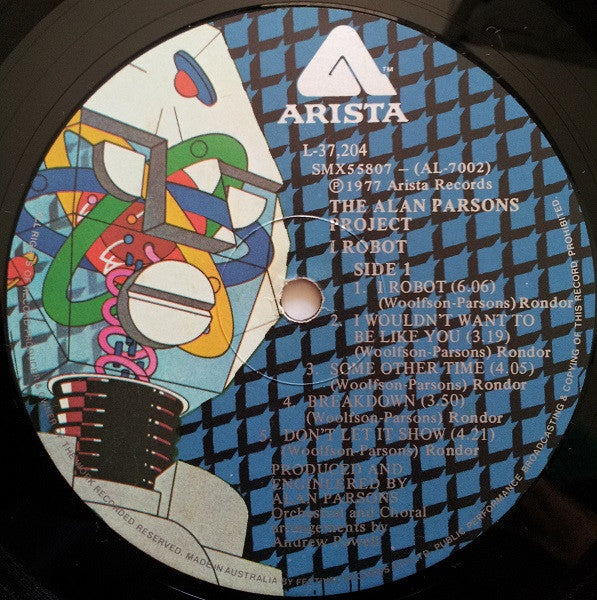 The Alan Parsons Project : I Robot (LP, Album, RE, Gat)