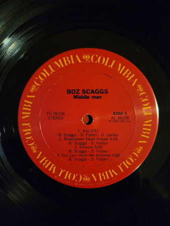 Boz Scaggs : Middle Man (LP, Album, San)