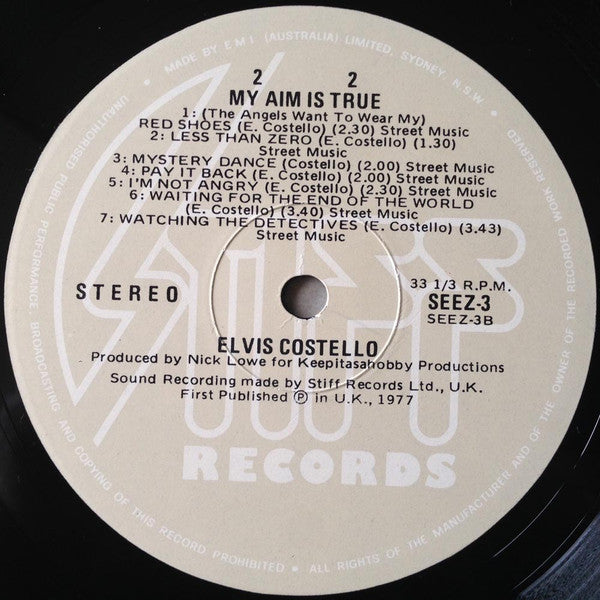 Elvis Costello : My Aim Is True (LP, Album)