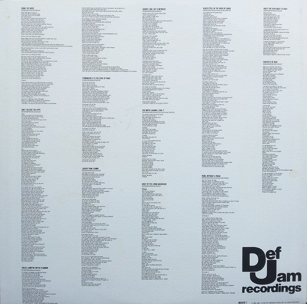 Public Enemy : It Takes A Nation Of Millions To Hold Us Back (LP, Album)