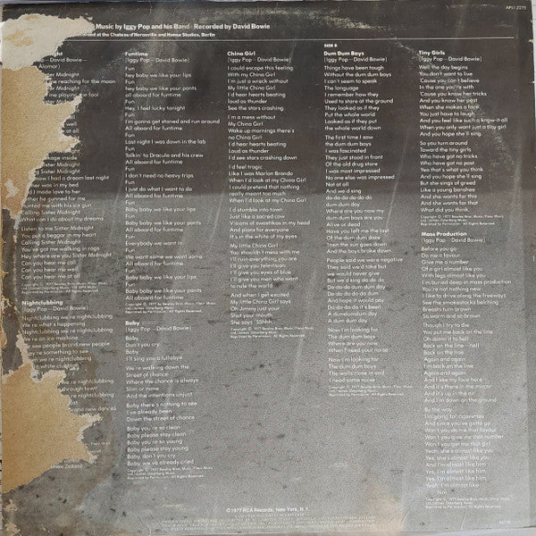 Iggy Pop : The Idiot (LP, Album)