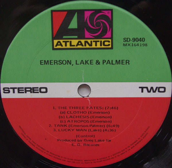 Emerson, Lake & Palmer : Emerson, Lake & Palmer (LP, Album)