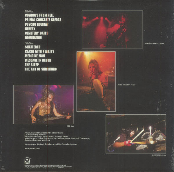Pantera : Cowboys From Hell (LP, Album, Ltd, RE, Whi)