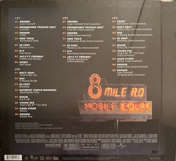 Various : 8 Mile (Music From & Inspired By The Motion Picture) (20th Anniversary Edition) (4xLP, Album, Ltd, Die)