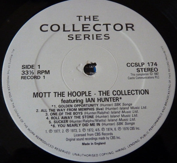 Mott The Hoople Featuring Ian Hunter : The Collection (2xLP, Comp)