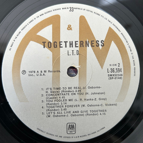 L.T.D. : Togetherness (LP, Album)