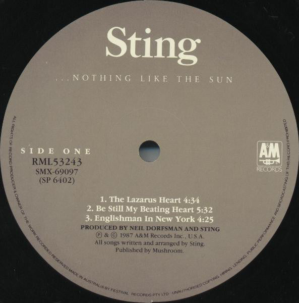 Sting : ...Nothing Like The Sun (2xLP, Album)
