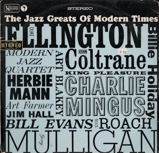 Various : Jazz Greats Of Modern Times (LP, Comp, Fli)