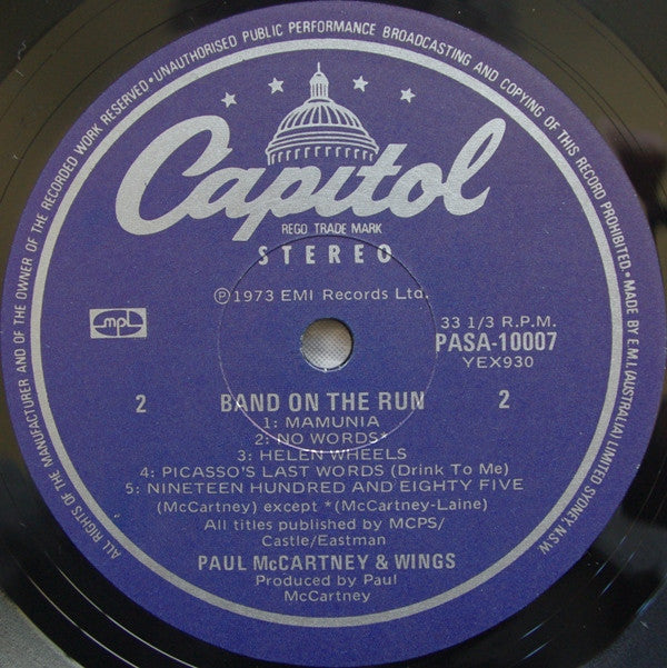 Wings (2) : Band On The Run (LP, Album, RE)