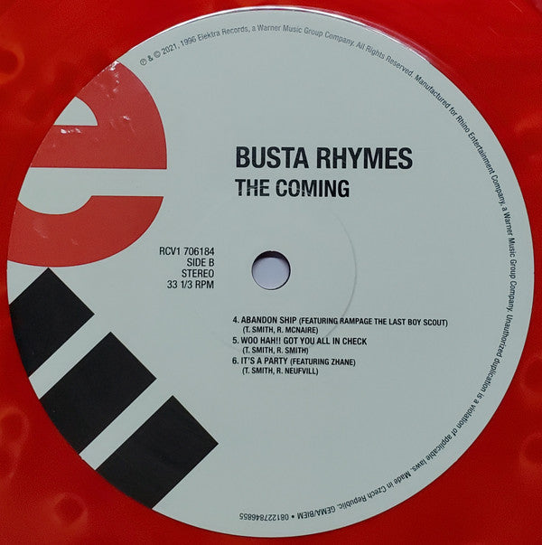 Busta Rhymes : The Coming (2xLP, Album, Club, Ltd, Num, RE, RM, Red)