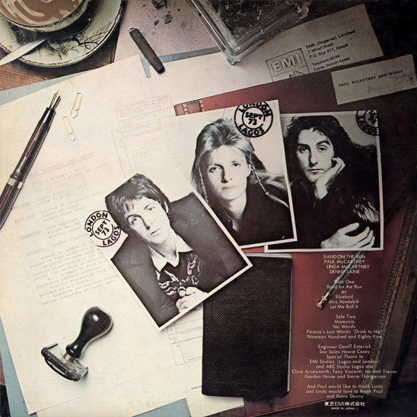 Wings (2) = Wings (2) : Band On The Run = バンド・オン・ザ・ラン (LP, Album, RE)