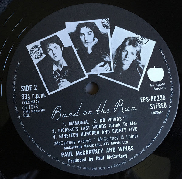 Wings (2) = Wings (2) : Band On The Run = バンド・オン・ザ・ラン (LP, Album, RE)
