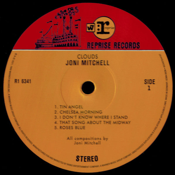Joni Mitchell : Clouds (LP, Album, RE, RM, 180)