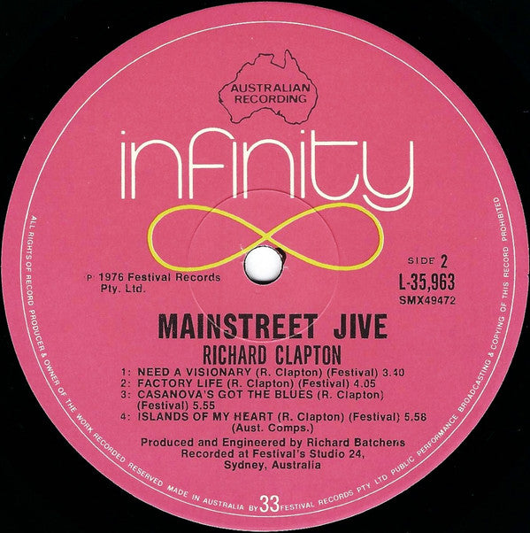 Richard Clapton : Mainstreet Jive (LP, Album)