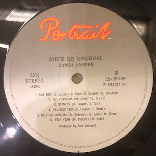 シンディ・ローパー* : She's So Unusual = N.Y.ダンステリア (LP, Album)
