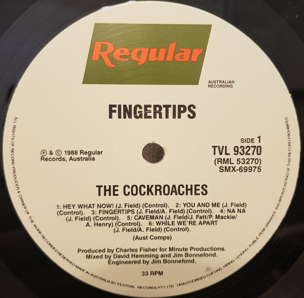 The Cockroaches : Fingertips (LP, Album)