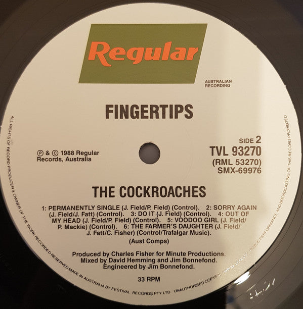 The Cockroaches : Fingertips (LP, Album)