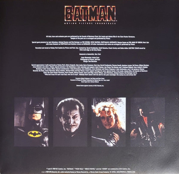 Prince : Batman™ (Motion Picture Soundtrack) (LP, Album, RE)