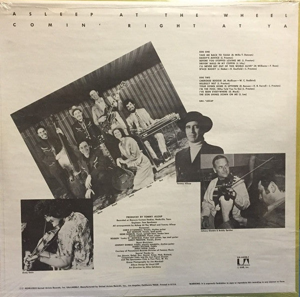 Asleep At The Wheel : Comin' Right At Ya (LP, Album)
