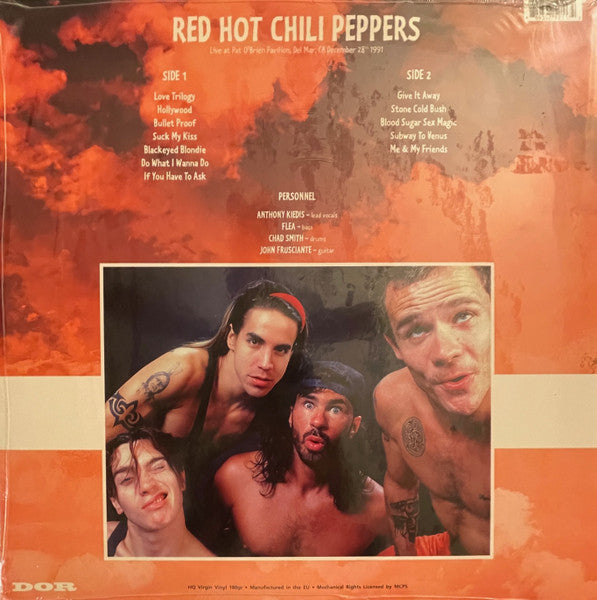 Red Hot Chili Peppers : Live At Pat O'Brien Pavilion, Del Mar, CA December 28th 1991 (LP, Unofficial, Red)